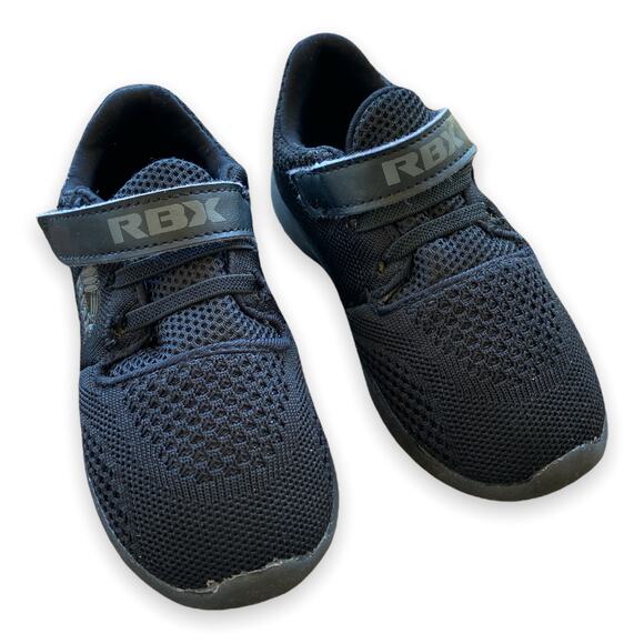 RBX Boys Shoes Size 9 Black Mesh Touch‎ Close No Tie Sneakers Tennis Shoes - Picture 1 of 7